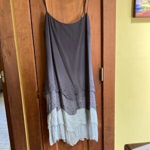 Stylish Gray Layered Dress